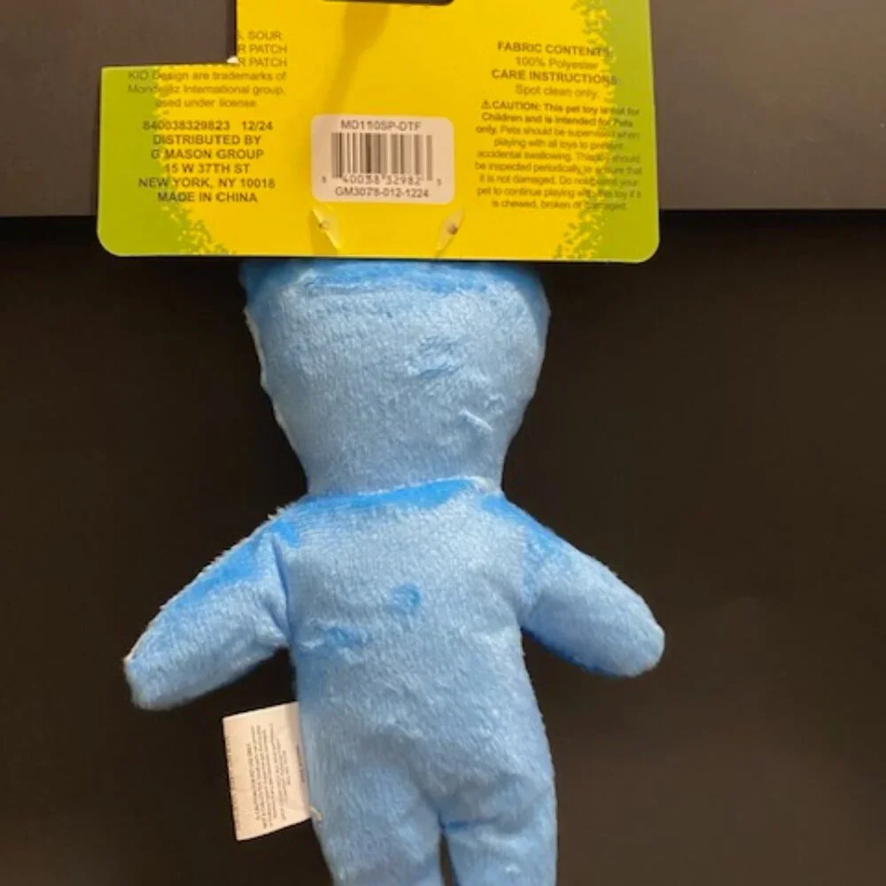 Blue Sour Patch Kid Cat Plush Toy 1ct